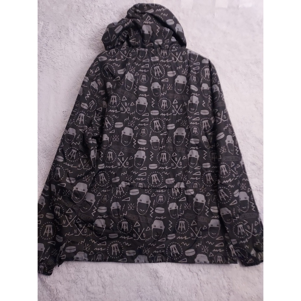 Barstool Sports Jacket Mens Large Spittin Chiclets Quarter Zip Hoodie Drawstring - Picture 5 of 10